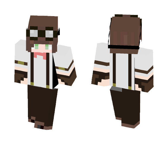 Emolox Steampunk With no chibi eyes - Male Minecraft Skins - image 1