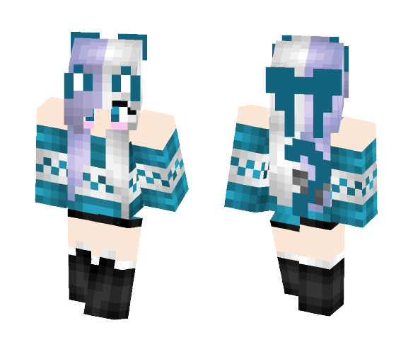 Download Free YuiTheNeko Skin for Minecraft image 1 YuiTheNeko - Female Minecraft Skins - image 1