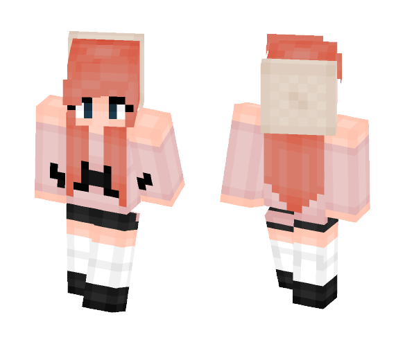 Cute Mustache Girl - Cute Girls Minecraft Skins - image 1