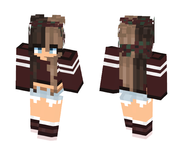 Half Girl●SSamy - Female Minecraft Skins - image 1