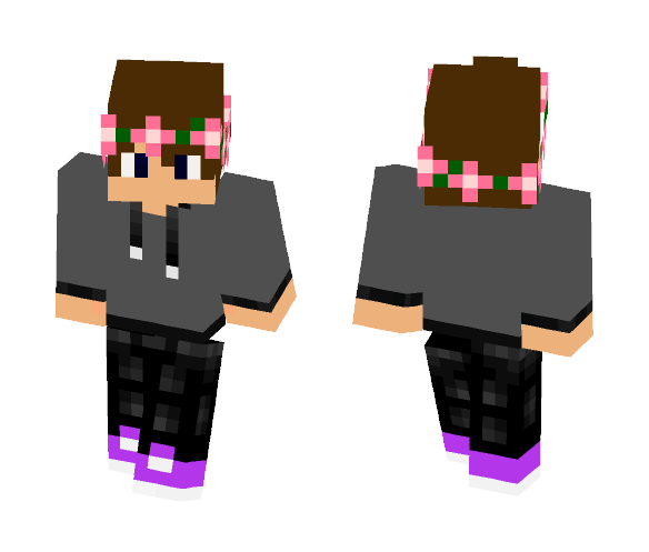Flower Crown Guy~ - Flower Crown Minecraft Skins - image 1