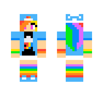 Rainbow Dash Human w/Cap - Female Minecraft Skins - image 2