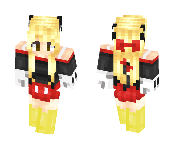 Mickey Fangirl - Female Minecraft Skins - image 1