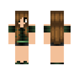 Green Midnight Girl - Girl Minecraft Skins - image 2