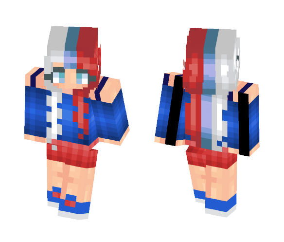 Download Free Happy late 4th of July Skin for Minecraft image 1 Happy late 4th of July - Female Minecraft Skins - image 1