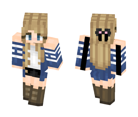 sugar~Navy Winds - Female Minecraft Skins - image 1