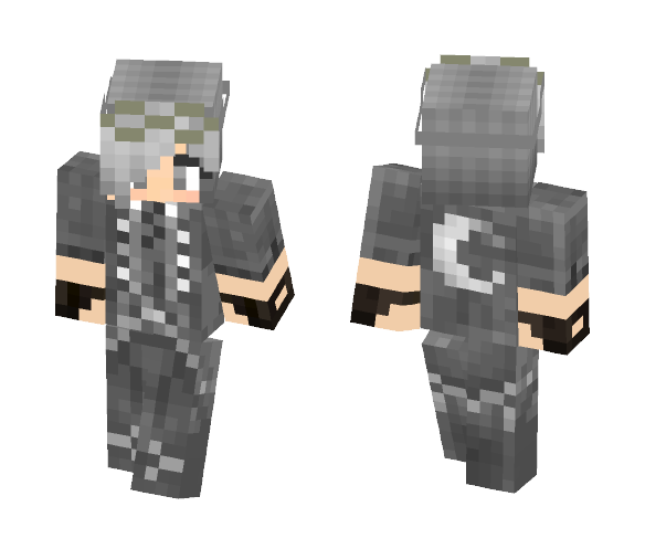 Warrior Girl in Grey - Girl Minecraft Skins - image 1