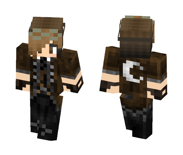 Warrior Girl in Brown - Girl Minecraft Skins - image 1