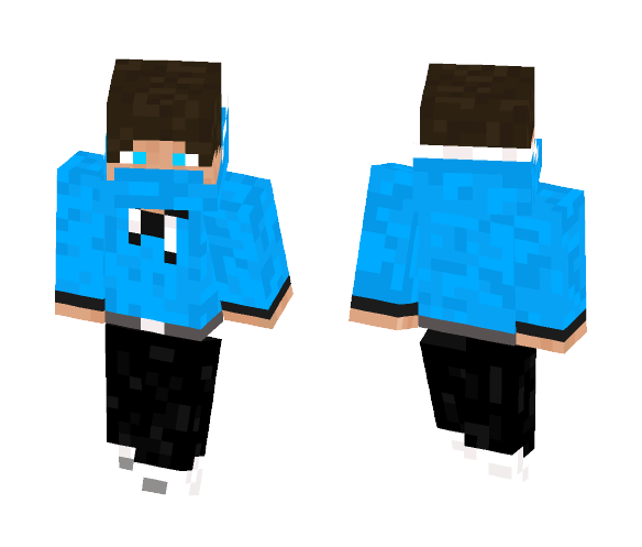 Boy in blue hoodie - Boy Minecraft Skins - image 1