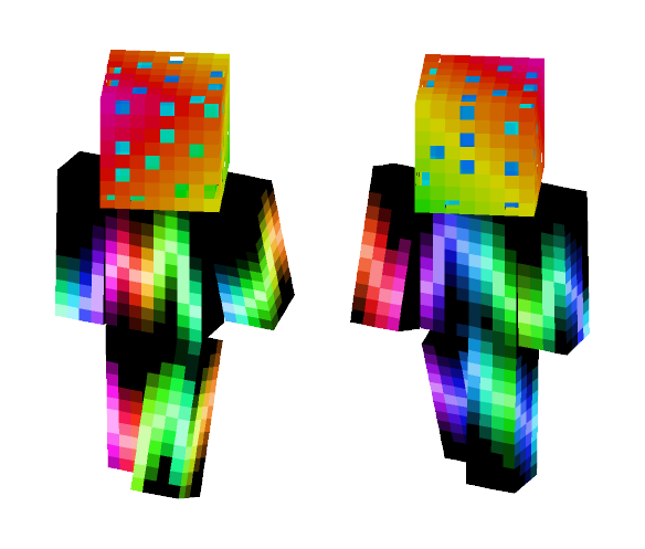 neon colorful - Male Minecraft Skins - image 1