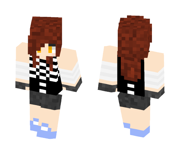 Download Free skeleton top girl Skin for Minecraft image 1 skeleton top girl - Girl Minecraft Skins - image 1