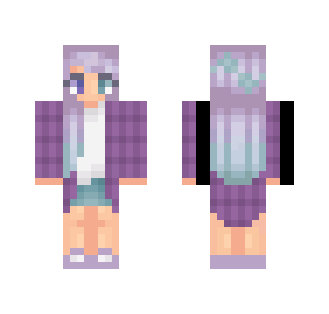 Purple and cyan