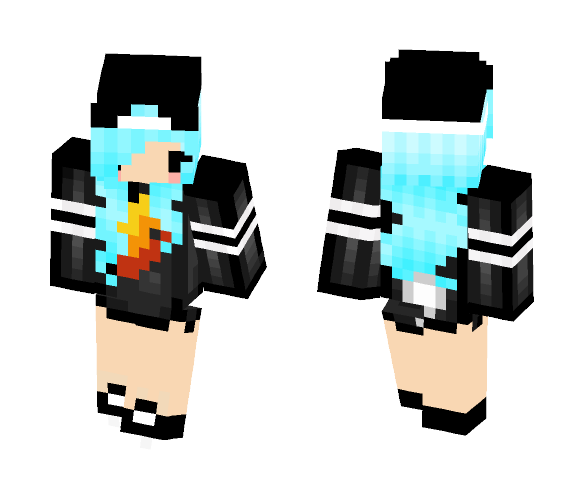 Preston Hoodie/Shirt ~ Fire Logo - Female Minecraft Skins - image 1