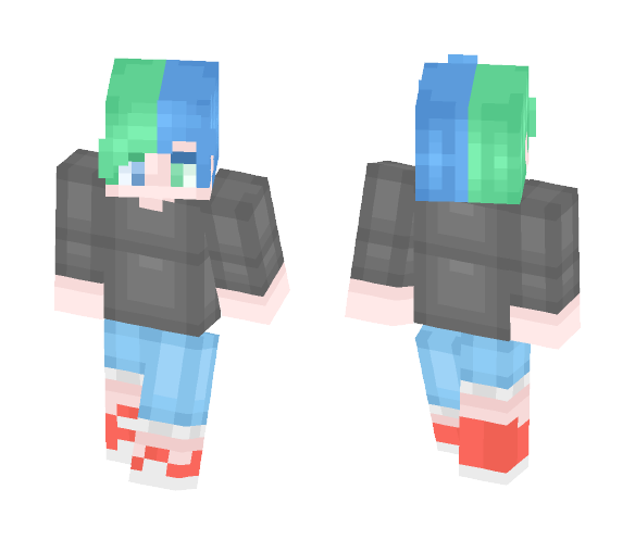 Green n' Blue - Male Minecraft Skins - image 1