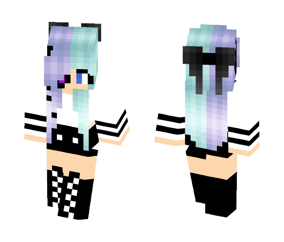 Download Free Ender Girl Skin for Minecraft image 1 Ender Girl - Girl Minecraft Skins - image 1