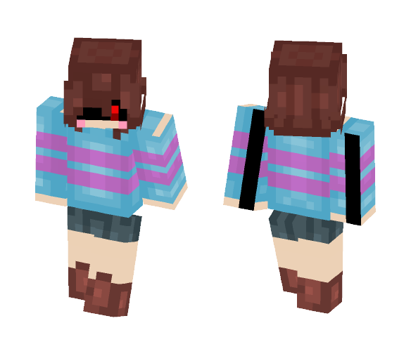 Corrupted Frisk - Other Minecraft Skins - image 1
