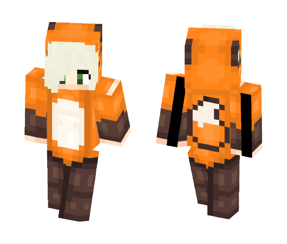 Download Free Fox girl onesie by Mioxa Skin for Minecraft image 1 Fox girl onesie by Mioxa - Girl Minecraft Skins - image 1