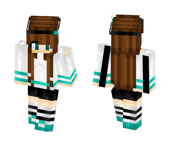 Download Free PupuSkins ~ Sporty Girl ~ Veean Skin for Minecraft image 1 PupuSkins ~ Sporty Girl ~ Veean - Girl Minecraft Skins - image 1