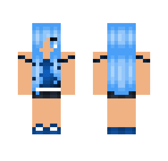 Blue Outgoing Girl