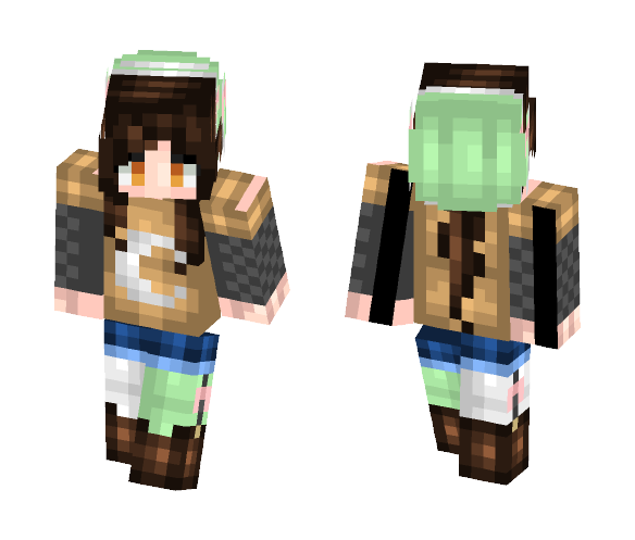 ☯Ϻίɗ☯ A Gift ^‿^ - Female Minecraft Skins - image 1