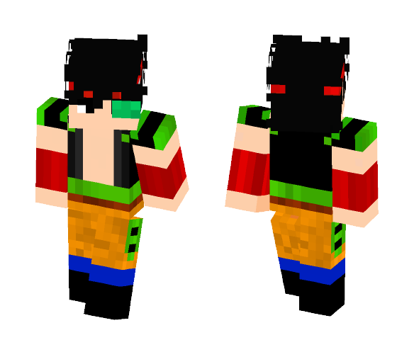 BARDOCK GOKU FUSION - Male Minecraft Skins - image 1
