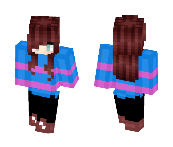 Frisk girl Undertale - Girl Minecraft Skins - image 1