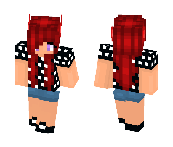 Polka-Dotted Shirt - Female Minecraft Skins - image 1