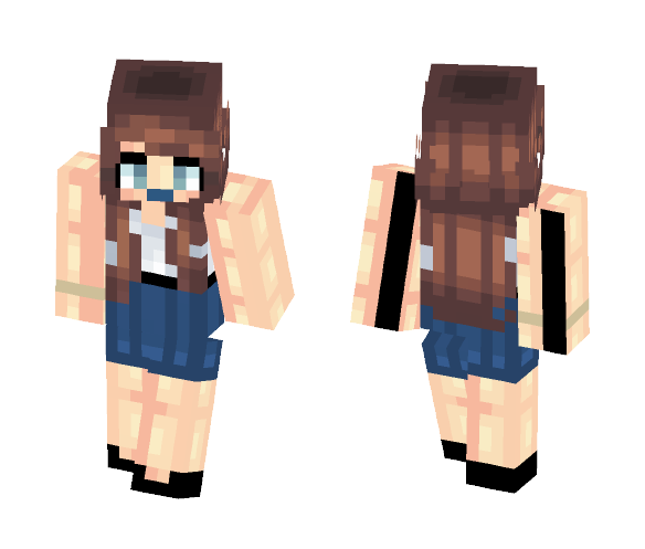 Ocean Blue Lipstick - Female Minecraft Skins - image 1