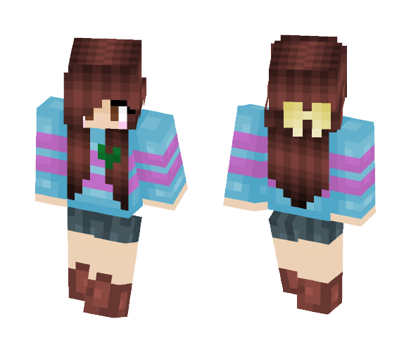 Frisk - Kindness - Female Minecraft Skins - image 1