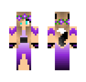 purple wolf girl