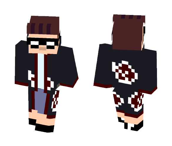 iDubbbzTV - Akatsuki Cloak - Male Minecraft Skins - image 1