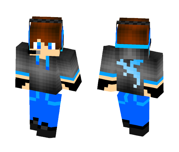 Blue Dragon Boy - Boy Minecraft Skins - image 1