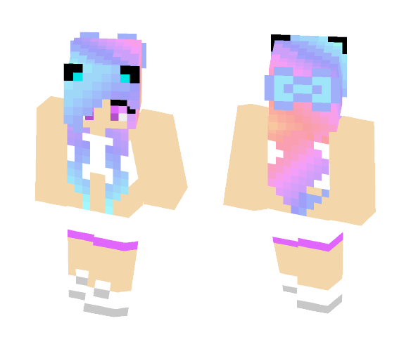 Sunset Girl - Girl Minecraft Skins - image 1
