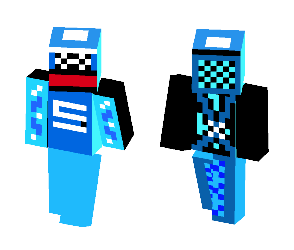 BlueRobot - Male Minecraft Skins - image 1