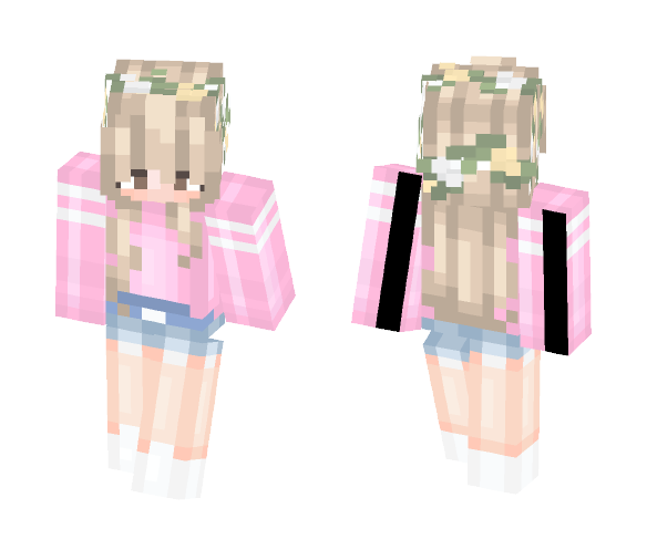 Cute Pink Girl ; NetherWarts Req - Cute Girls Minecraft Skins - image 1