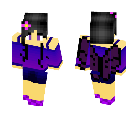 Download Free Purple Fairy Skin for Minecraft image 1 Purple Fairy - Female Minecraft Skins - image 1