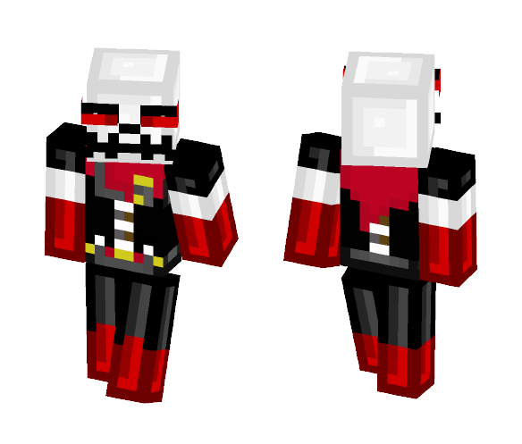 Underfell Papyrus - Male Minecraft Skins - image 1