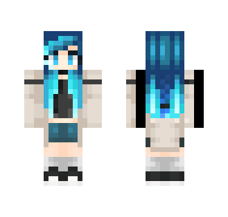 ♥ Blue Hair ♥ | Daaylii - Female Minecraft Skins - image 2