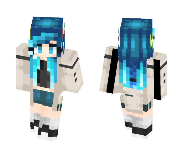 ♥ Blue Hair ♥ | Daaylii - Female Minecraft Skins - image 1
