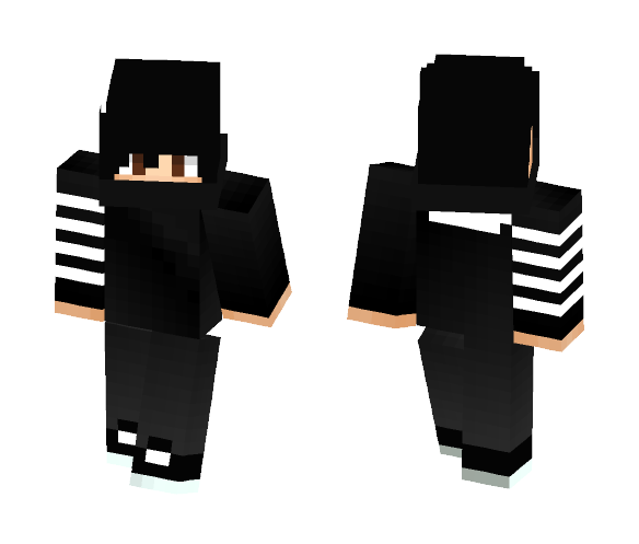Ninja Boy Black And White - Boy Minecraft Skins - image 1