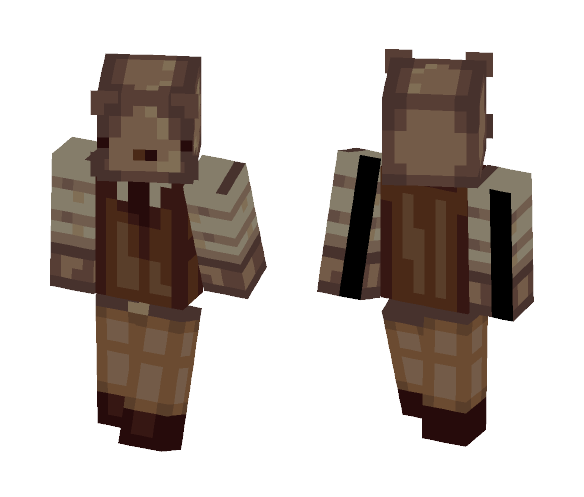 Bear in a Suit (thezi's palette) - Male Minecraft Skins - image 1
