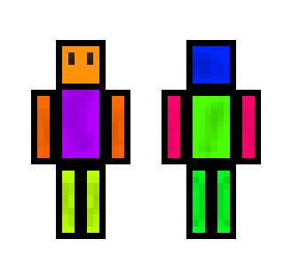 blocky colour man