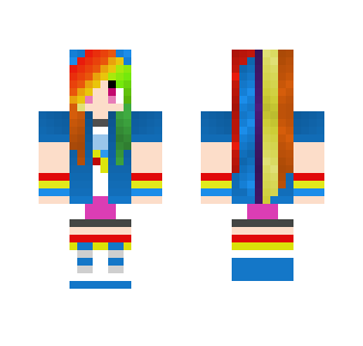 Rainbow Dash :3 (My skin once) - Female Minecraft Skins - image 2
