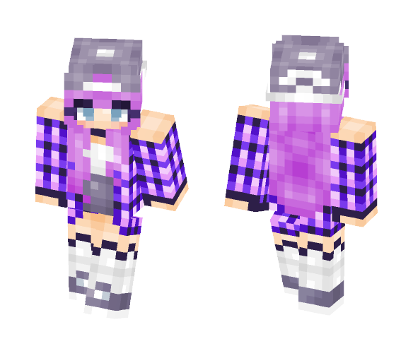 Purple Girl - Girl Minecraft Skins - image 1