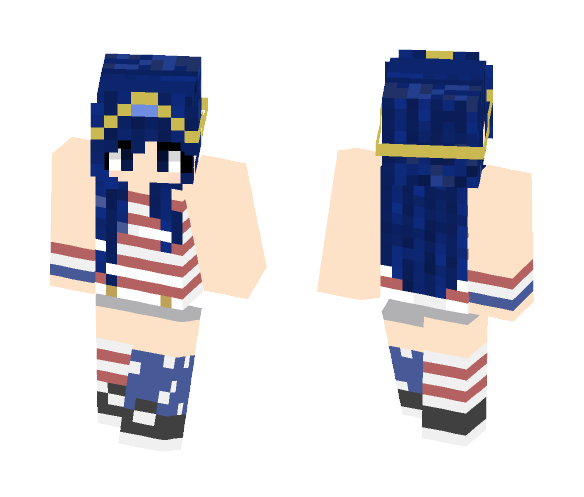Download Free 4th of july Skin for Minecraft image 1 4th of july - Female Minecraft Skins - image 1