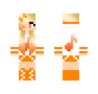 Orange Music Girl - Girl Minecraft Skins - image 2