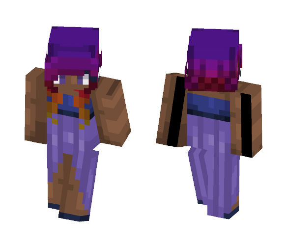 Sunset Girl - Girl Minecraft Skins - image 1