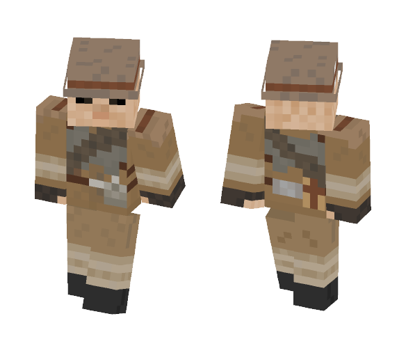 Download Free Ghoul NCR Soldier Fallout New Vegas Skin for Minecraft image 1 Ghoul NCR Soldier Fallout New Vegas - Male Minecraft Skins - image 1