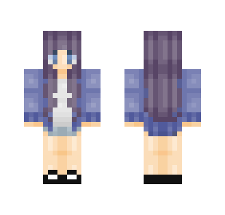 blue haired girl