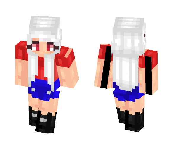 Download Free Late 4th of July Skin for Minecraft image 1 Late 4th of July - Female Minecraft Skins - image 1